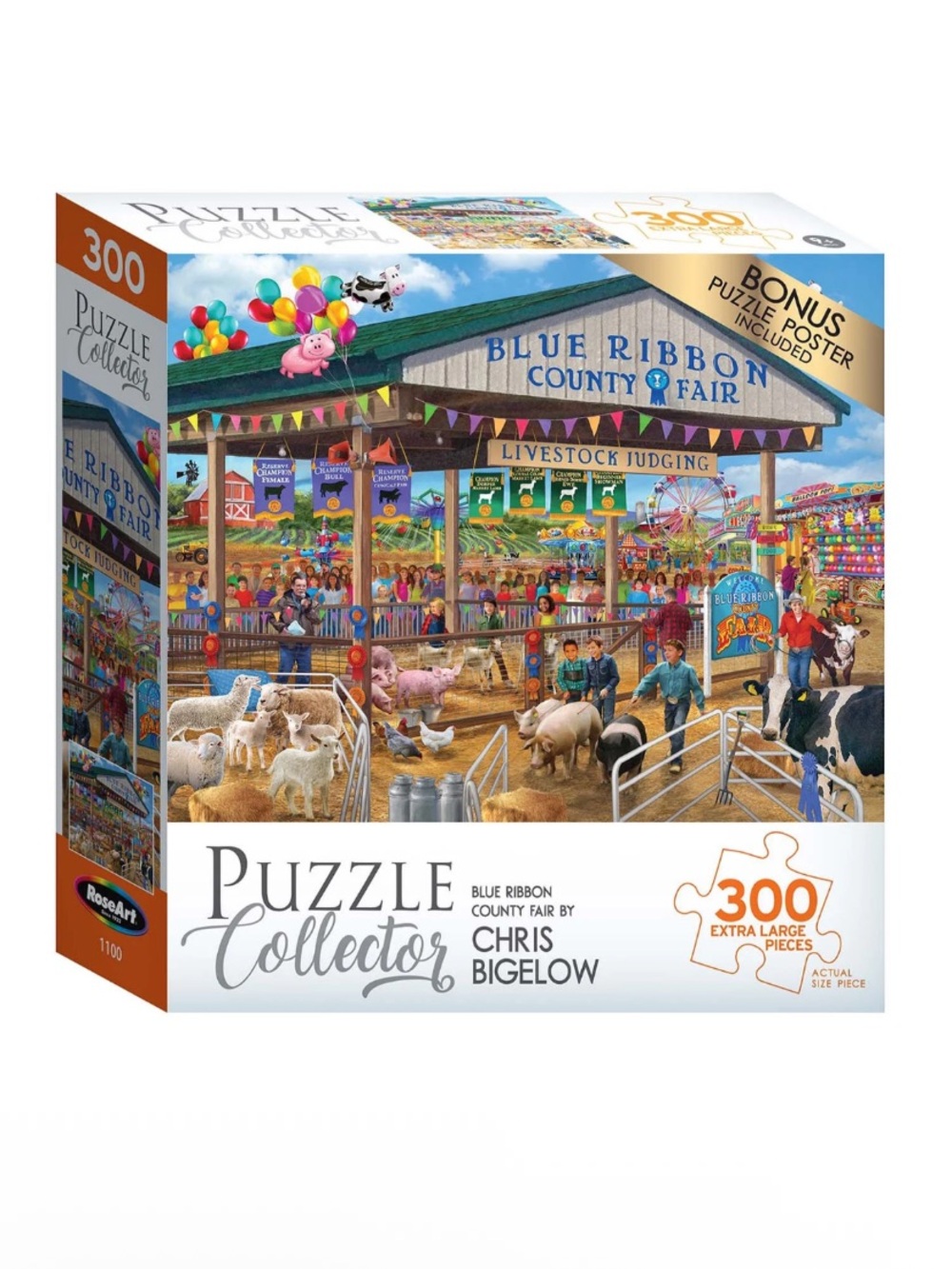 Puzzle Collector Blue Ribbon County Fair 300-Piece Kids Puzzle